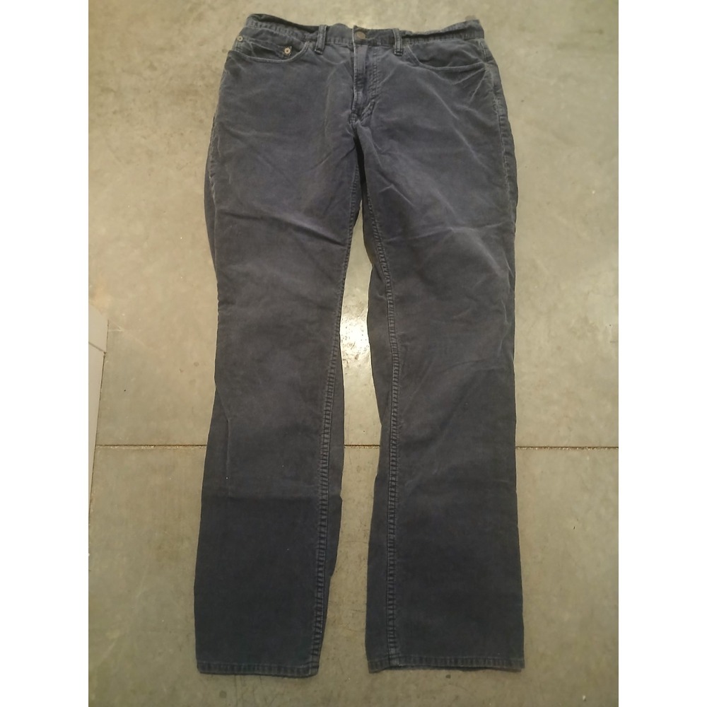 Vintage Polo Ralph Lauren Navy Blue Corduroy Pants Classic fit Mens 34x32